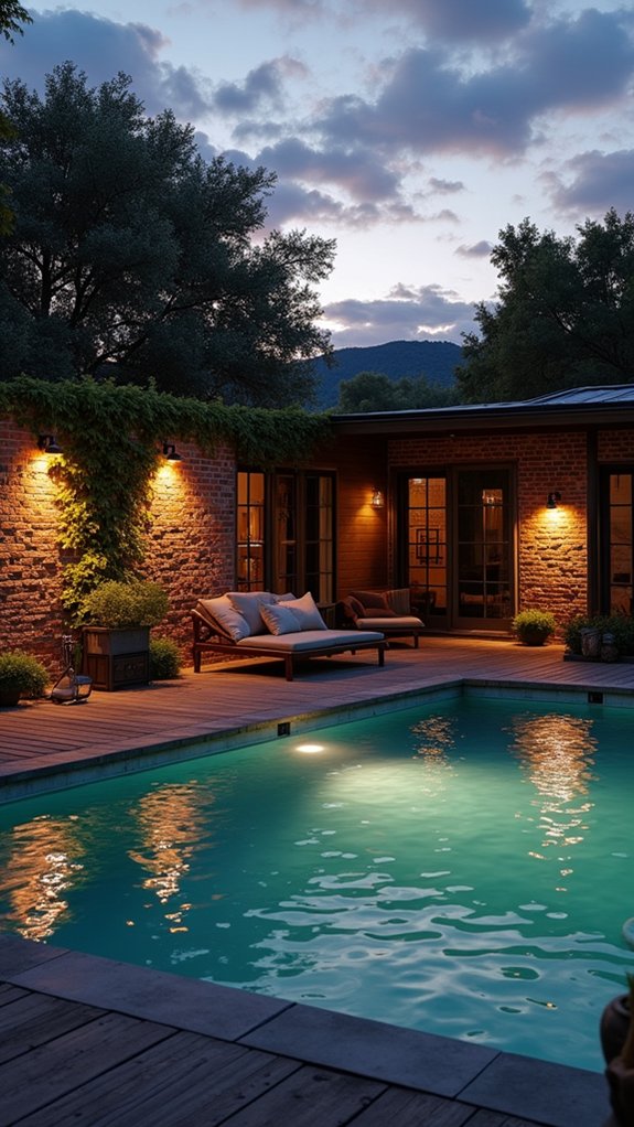 21 Dreamy Pool Mood Lighting Ideas For Soft Evening Vibes elegant wall mounted sconces