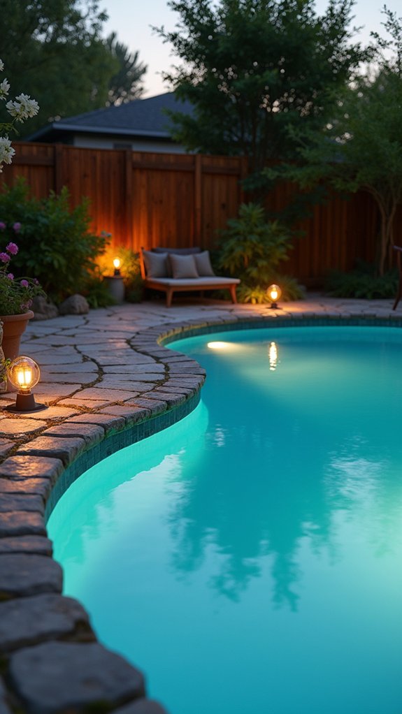 19 Practical Pool Fence Lighting Ideas That Boost Security and Style enchanting and safe illumination