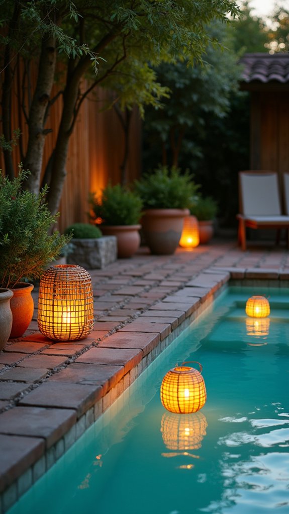 19 Modern Pool Lighting Ideas That Bring Sleek Nighttime Style enchanting evening pool ambiance