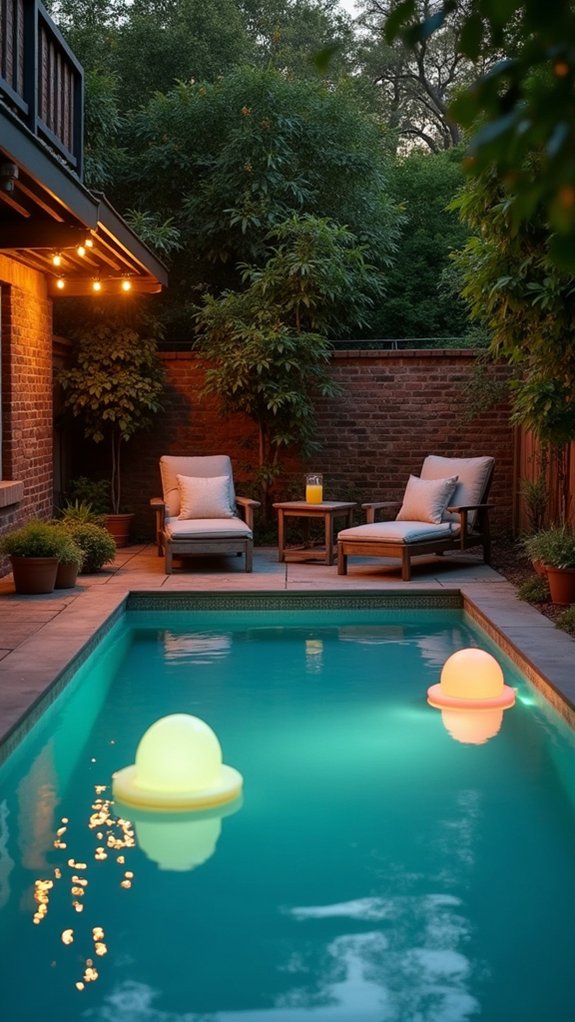 20 Cozy Patio Lighting Around Pool Ideas That Make Evenings Last Longer enchanting floating pool lights