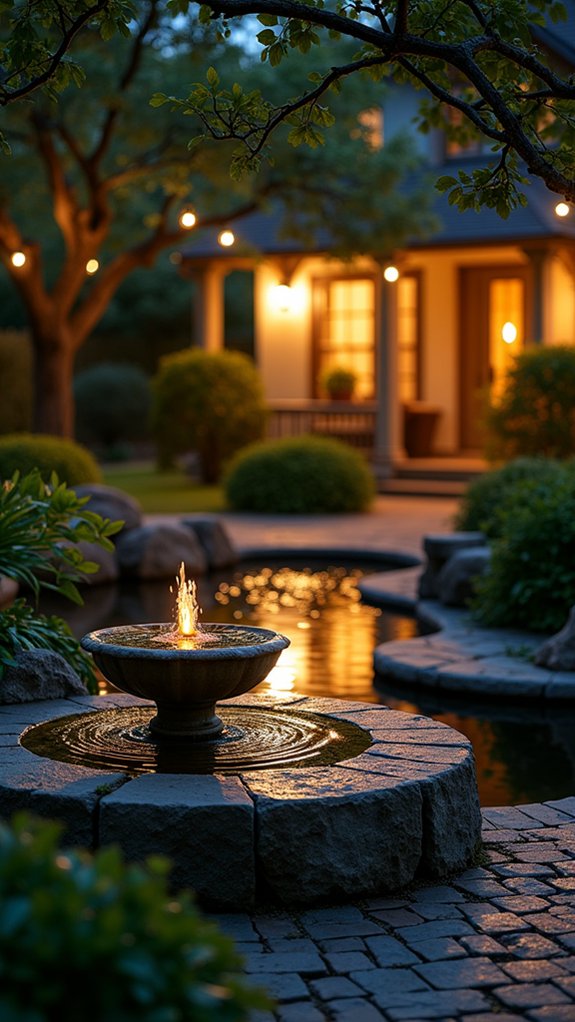 18 Relaxing Pool Lighting At Night Ideas That Create a Peaceful Mood enchanting illuminated water features