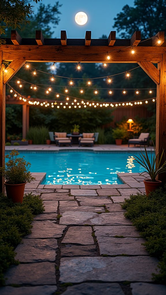 18 Relaxing Pool Lighting At Night Ideas That Create a Peaceful Mood enchanting moonlight pool ambiance