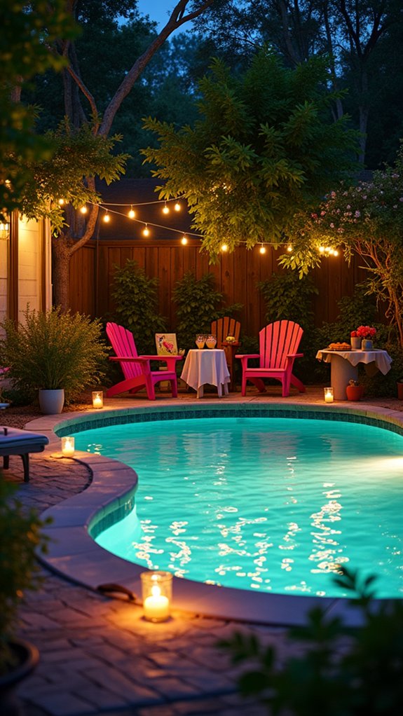 24 Fun Pool Party Lighting Ideas That Keep the Energy High enchanting pool party atmosphere