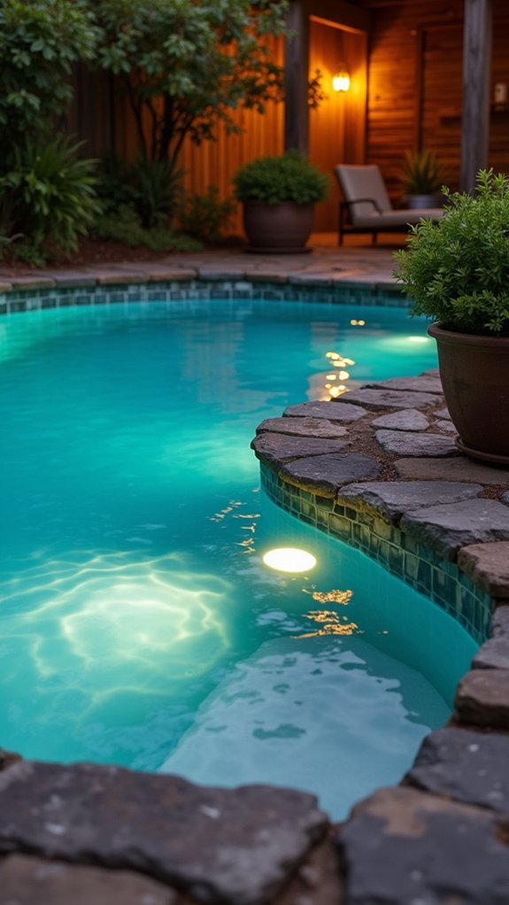 21 Brilliant Pool Lighting Ideas That Change Your Nighttime Atmosphere enchanting reflective pool lighting