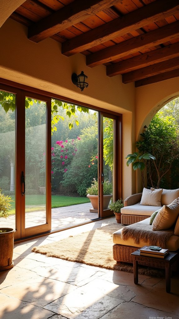 24 Mediterranean Pool Cabana Ideas With Breezy Coastal Flair enclosed cabana with doors