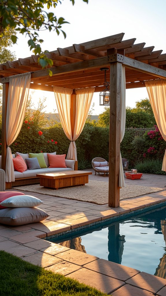 21 Trendy Pool Pergola With TV Ideas For Entertainment Outdoors family pergola with play