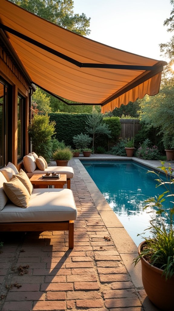 21 Thoughtful Pool Shade Design Ideas That Improve Comfort flexible outdoor shading solution