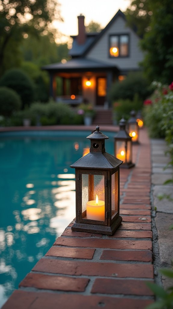 19 Outdoor Lighting Around Pool Ideas That Look Beautiful After Sunset floating lanterns create tranquility
