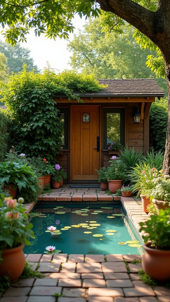 19 Smart Small Pool House Ideas That Maximize Tight Spaces greenery enhances pool house