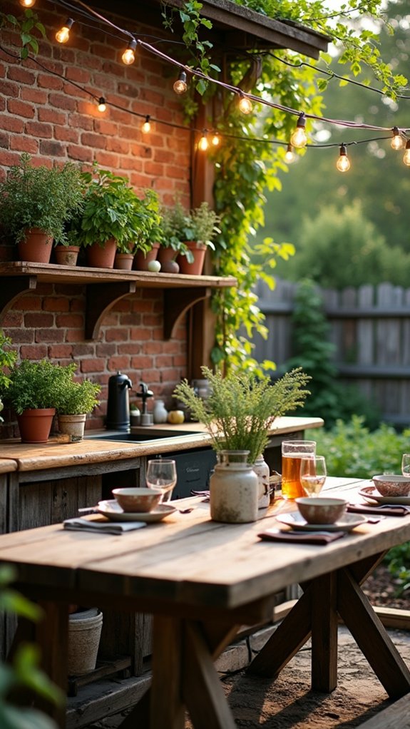 23 Functional Pool House With Outdoor Kitchen Ideas For Easy Entertaining herb garden outdoor kitchen