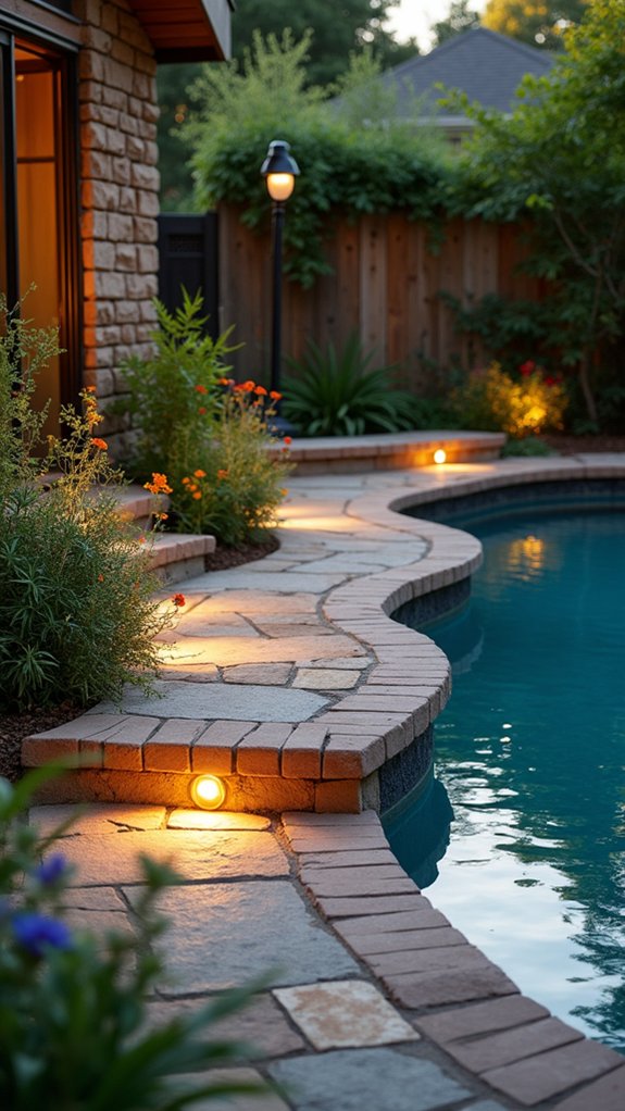 23 Smart Inground Pool Lighting Ideas That Brighten Every Corner illuminated safe pool steps