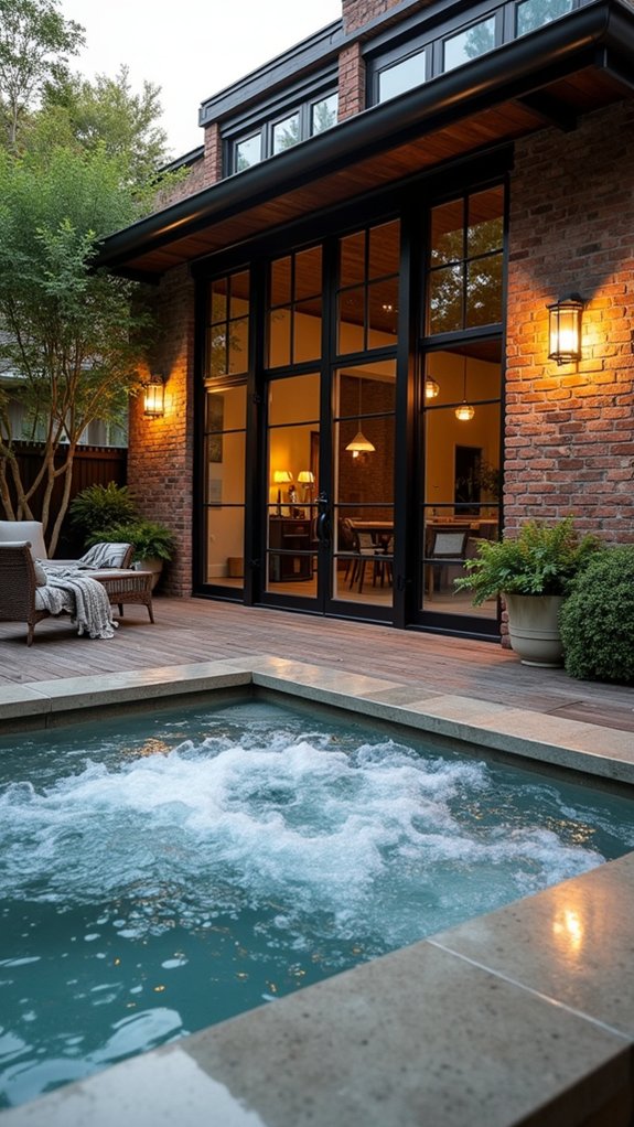 22 Refreshing Pool House With Jacuzzi Ideas For Pure Comfort industrial elegance meets comfort