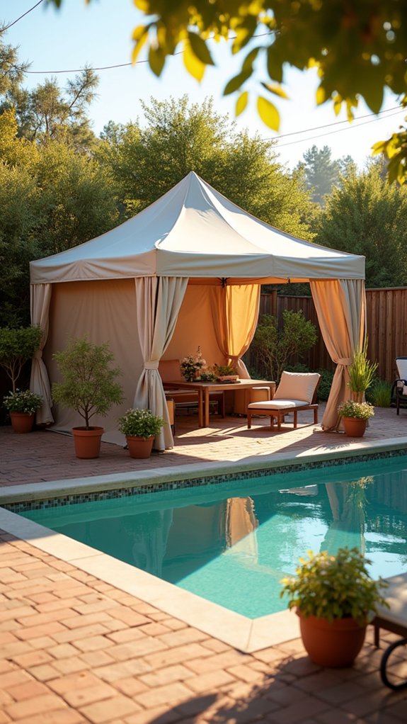 20 Flexible Movable Pool Shade Ideas For Changing Sunlight instant shade for poolside