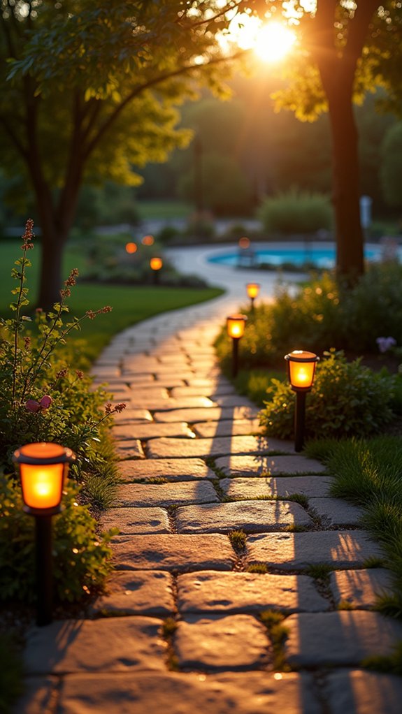 21 Brilliant Pool Lighting Ideas That Change Your Nighttime Atmosphere inviting illuminated pool pathway
