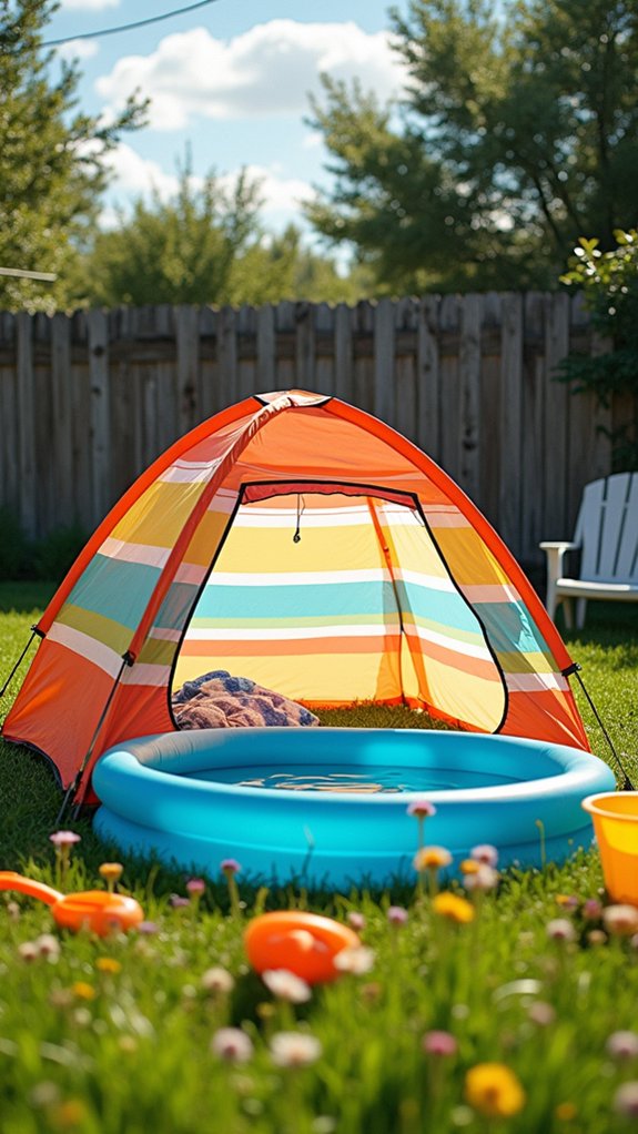 21 Handy Kiddie Pool Shade Ideas That Protect Sensitive Skin lightweight instant shade solution