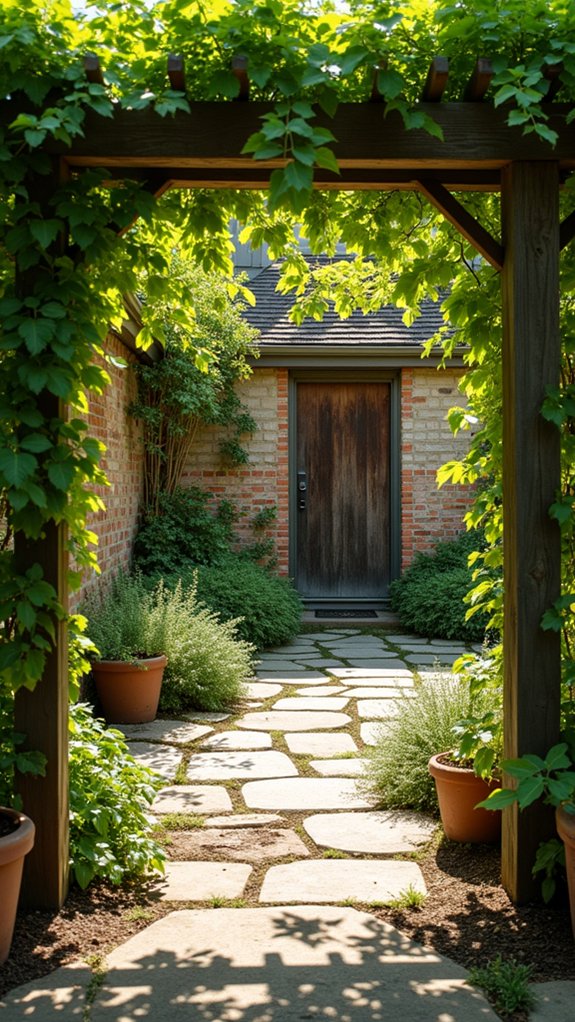 23 Budget Friendly Cheap Pool Shade Ideas That Still Work Well lush trellis with climbing vines