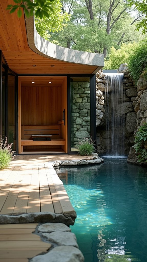 20 Relaxing Pool House With Sauna Ideas For Spa Style Living luxurious backyard relaxation retreat