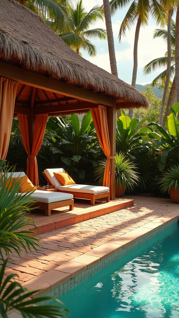 22 Tropical Pool Cabana Ideas That Feel Vacation Ready luxurious cabana relaxation oasis