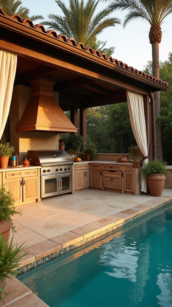 20 Luxury Pool Cabana Ideas With Upscale Details luxurious outdoor culinary paradise
