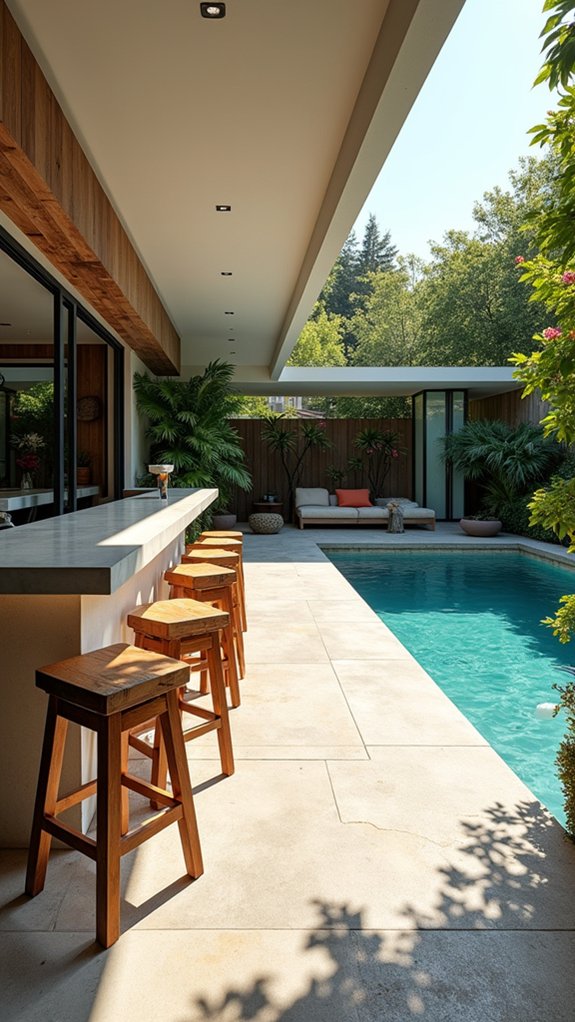 20 Modern Pool House Ideas With Sleek Architectural Details luxurious poolside cabana experience