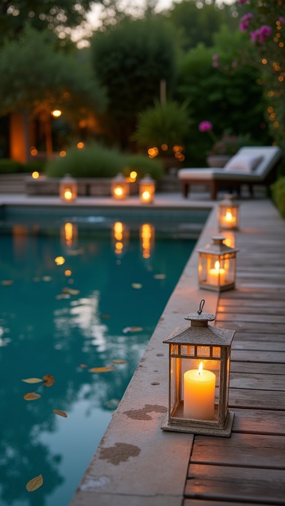 18 Elegant Pool Lighting Looks That Add Soft Sophistication magical floating lantern ambiance