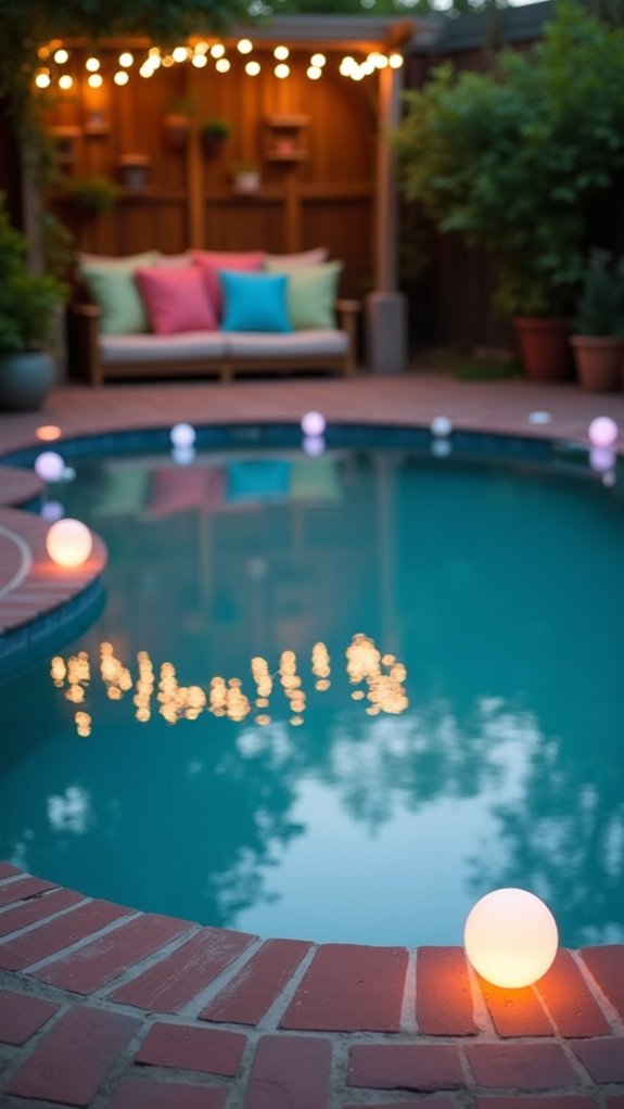 24 Soft Pool Edge Lighting Ideas That Outline the Water Beautifully magical floating led lights