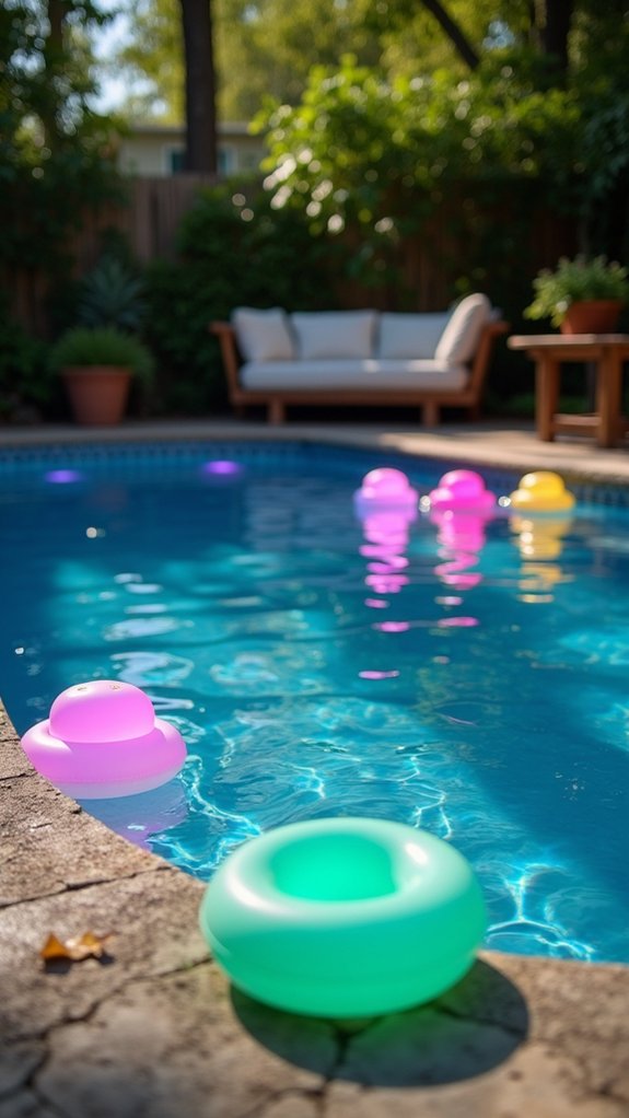 22 Bright Underwater Pool Lighting Ideas That Make Swims More Fun magical glowing pool atmosphere