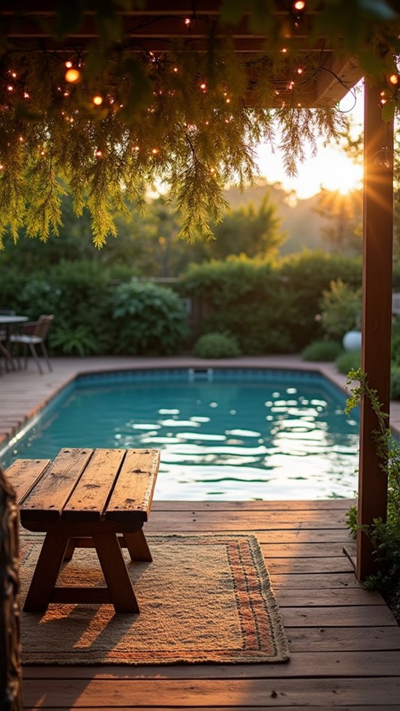20 Cozy Patio Lighting Around Pool Ideas That Make Evenings Last Longer magical outdoor ambiance created