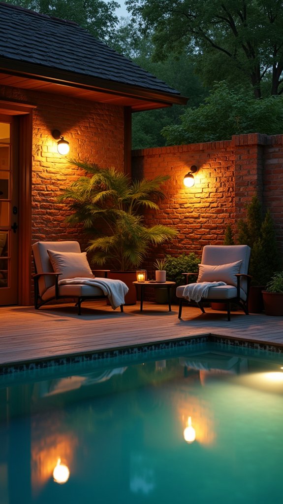20 Cozy Patio Lighting Around Pool Ideas That Make Evenings Last Longer magical patio ambiance lights