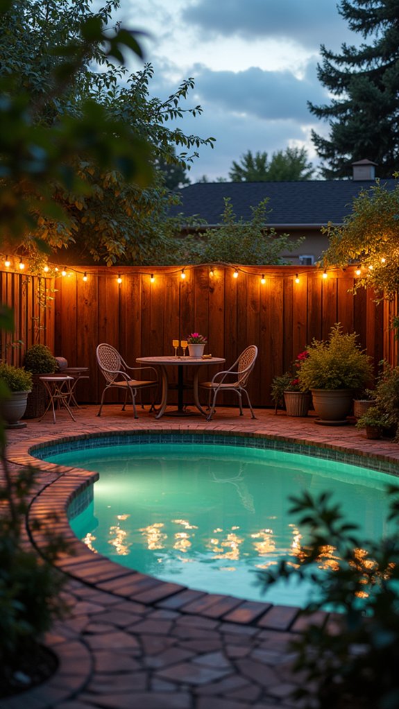 19 Outdoor Lighting Around Pool Ideas That Look Beautiful After Sunset magical poolside string lights