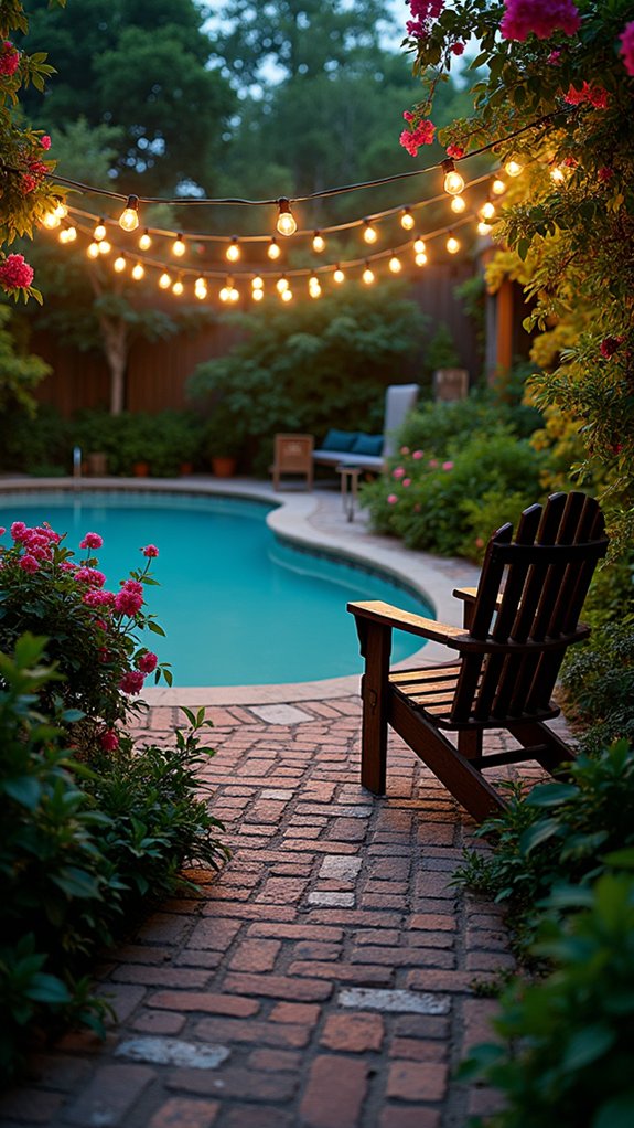 24 Lush Pool Garden Lighting Ideas That Bring Plants to Life magical starry garden lighting