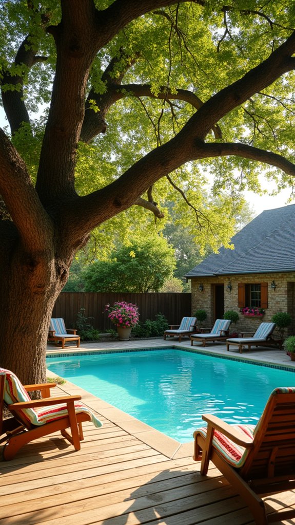 22 Comfortable Pool Shade Trees That Offer Natural Coverage majestic shade and charm