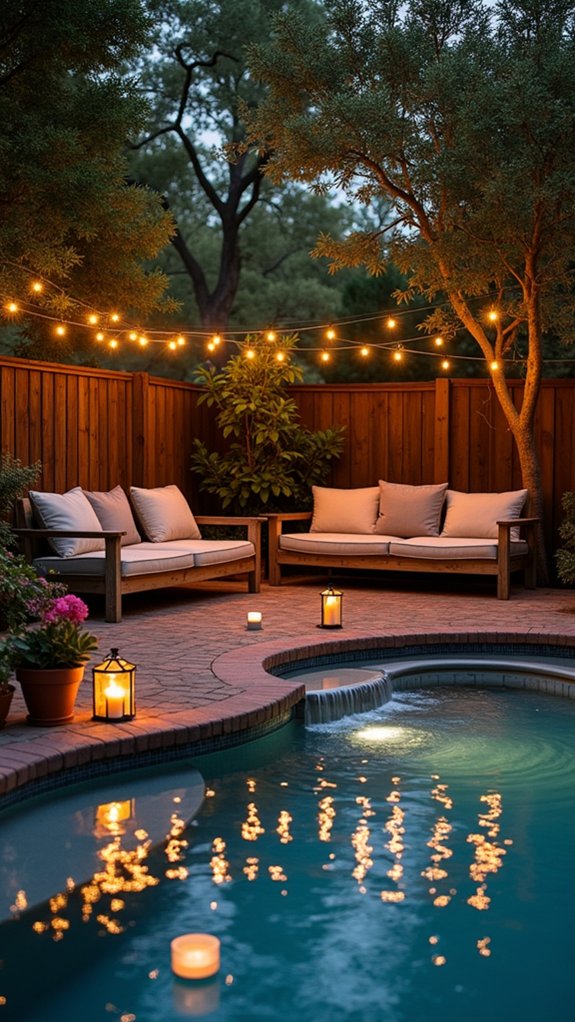 20 Cozy Patio Lighting Around Pool Ideas That Make Evenings Last Longer mesmerizing illuminated water features
