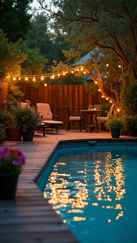 23 Gorgeous Backyard Pool Lighting Ideas That Create a Warm Evening Glow mesmerizing pool lighting effects
