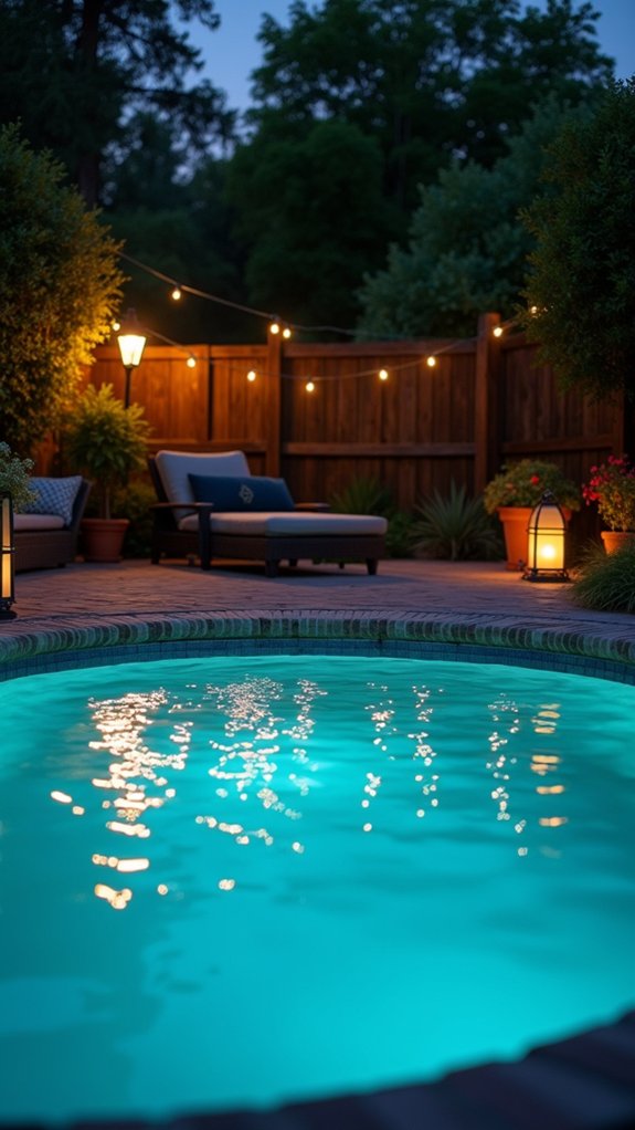 22 Calm Pool Enclosure Lighting Ideas That Feel Serene at Night mesmerizing subtle pool lighting