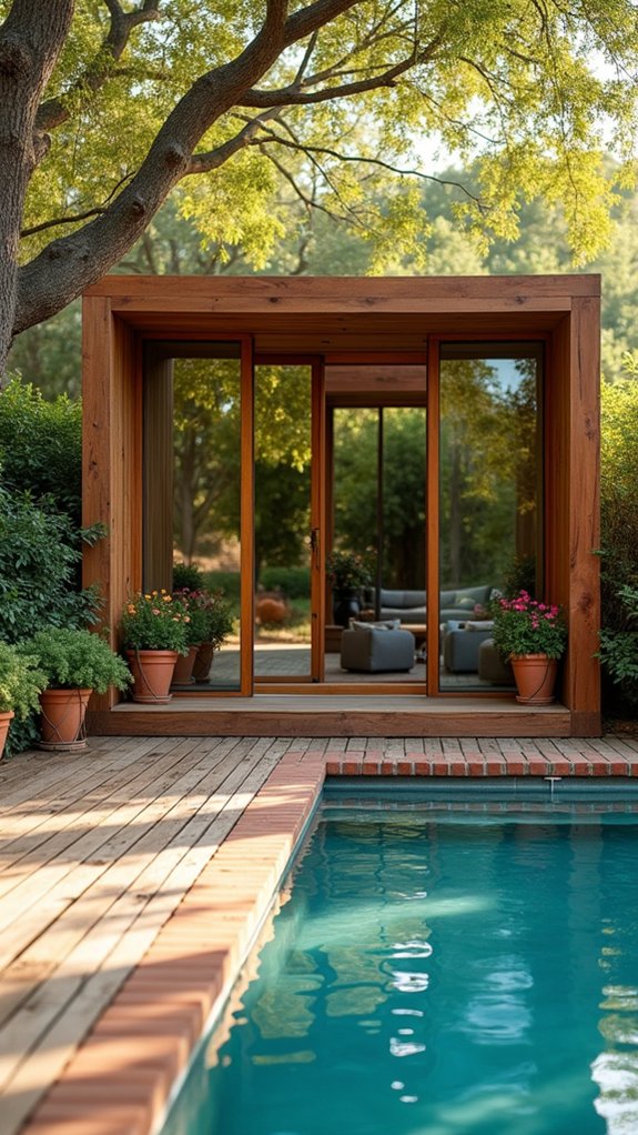 19 Smart Small Pool House Ideas That Maximize Tight Spaces mirrors expand small spaces