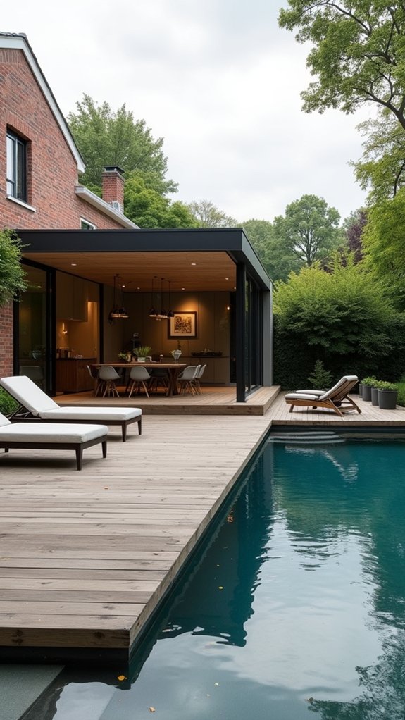 21 Inspiring Pool House Ideas That Transform Your Backyard modern oasis pool house