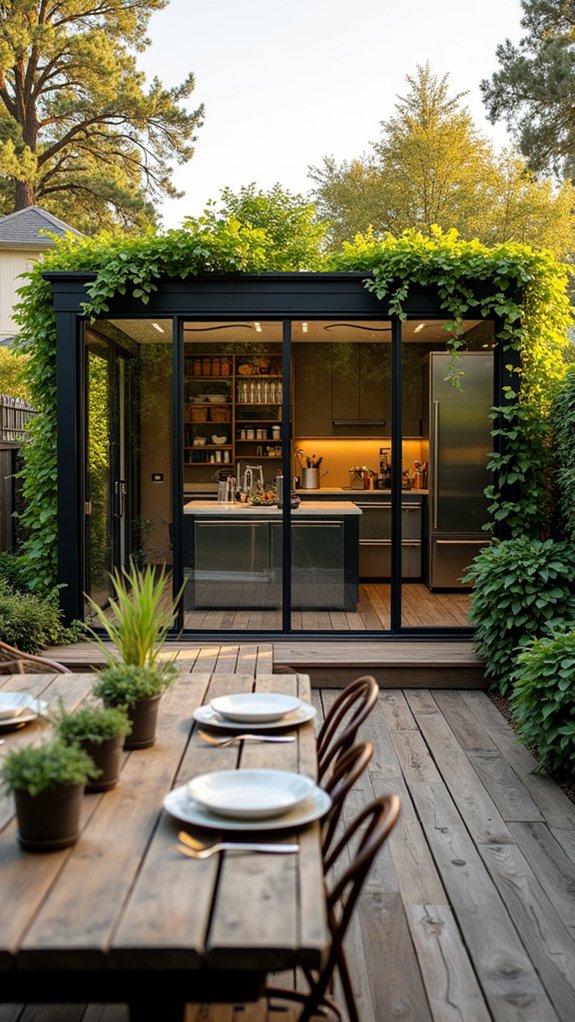 20 Functional Pool Gazebo With Kitchen Ideas Made for Hosting modern outdoor cooking oasis