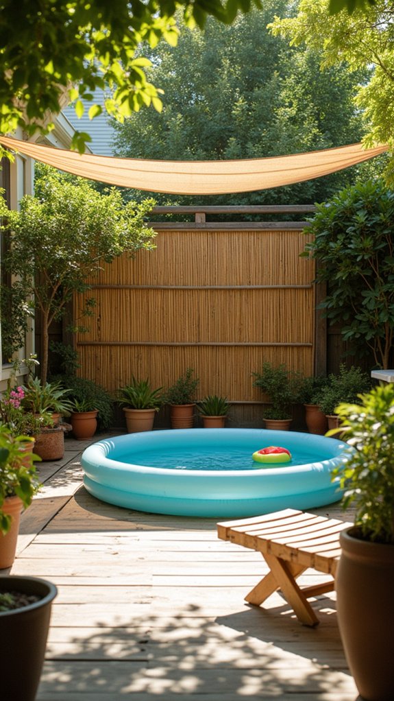 22 Quick Temporary Pool Shade Ideas For Instant Protection natural tropical privacy screens