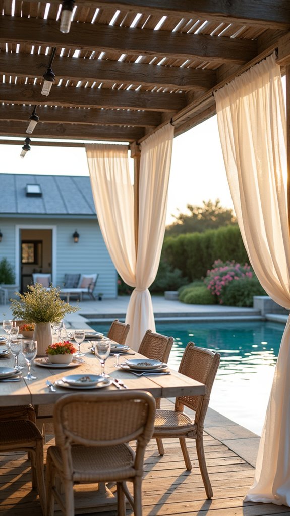 23 Functional Pool House With Outdoor Kitchen Ideas For Easy Entertaining nautical decor coastal retreat