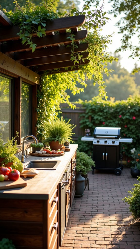 24 Practical Pool Pergola With Kitchen Ideas For Outdoor Cooking outdoor cooking prep area