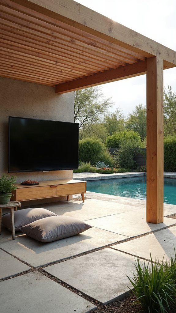 21 Trendy Pool Pergola With TV Ideas For Entertainment Outdoors outdoor entertainment with style