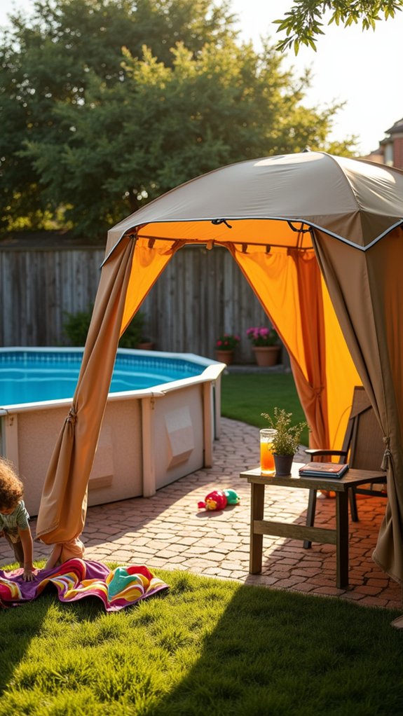 22 Quick Temporary Pool Shade Ideas For Instant Protection portable instant shade solution