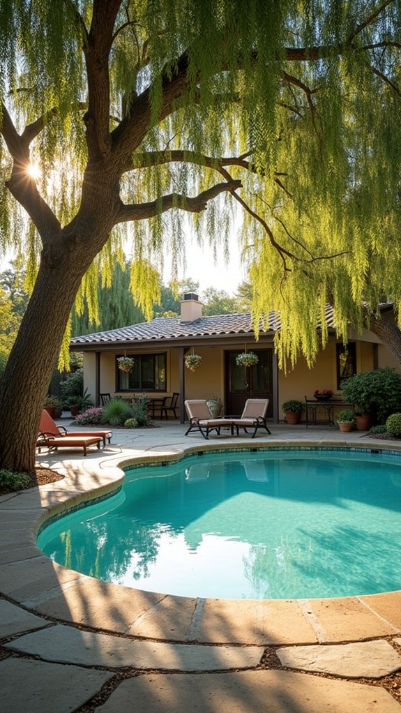 25 Shade Trees For Pool Area Ideas That Bring Cooling Greenery rapid growth expansive shade