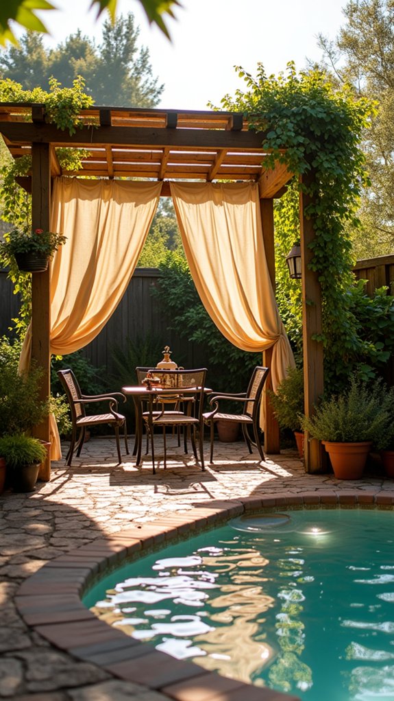 23 Budget Friendly Cheap Pool Shade Ideas That Still Work Well rustic budget friendly pergola project