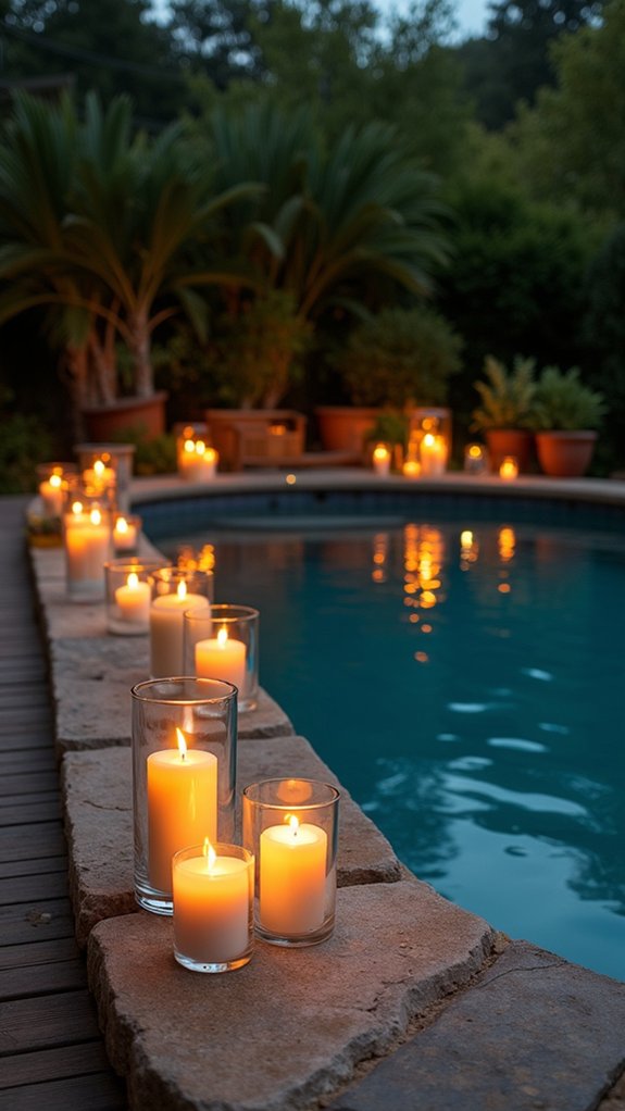 18 Elegant Pool Lighting Looks That Add Soft Sophistication serene ambiance by pool