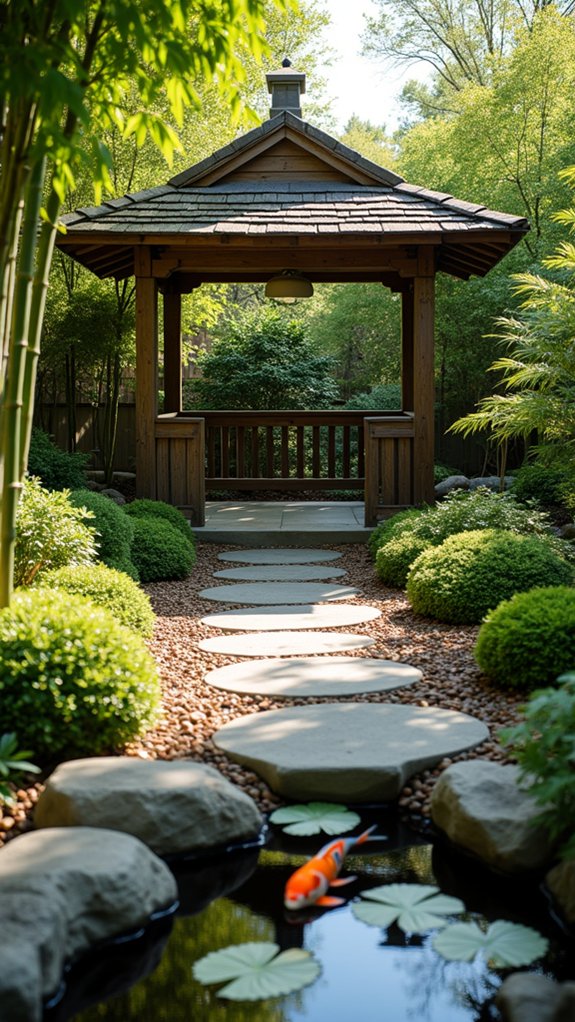 21 Backyard Pool Gazebo Ideas That Anchor the Space serene backyard meditation space