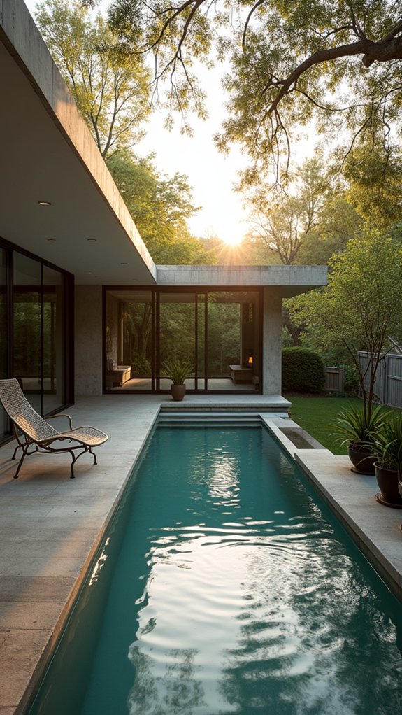 21 Inspiring Pool House Ideas That Transform Your Backyard serene minimalist pool design