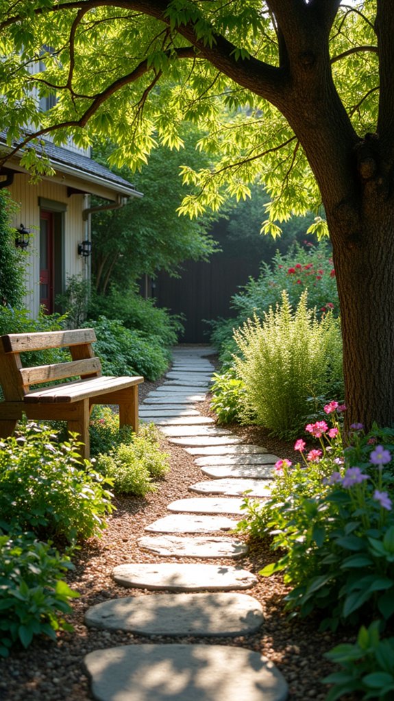 18 Natural Pool Shade Ideas That Rely on Beautiful Landscaping serene natural stone pathways