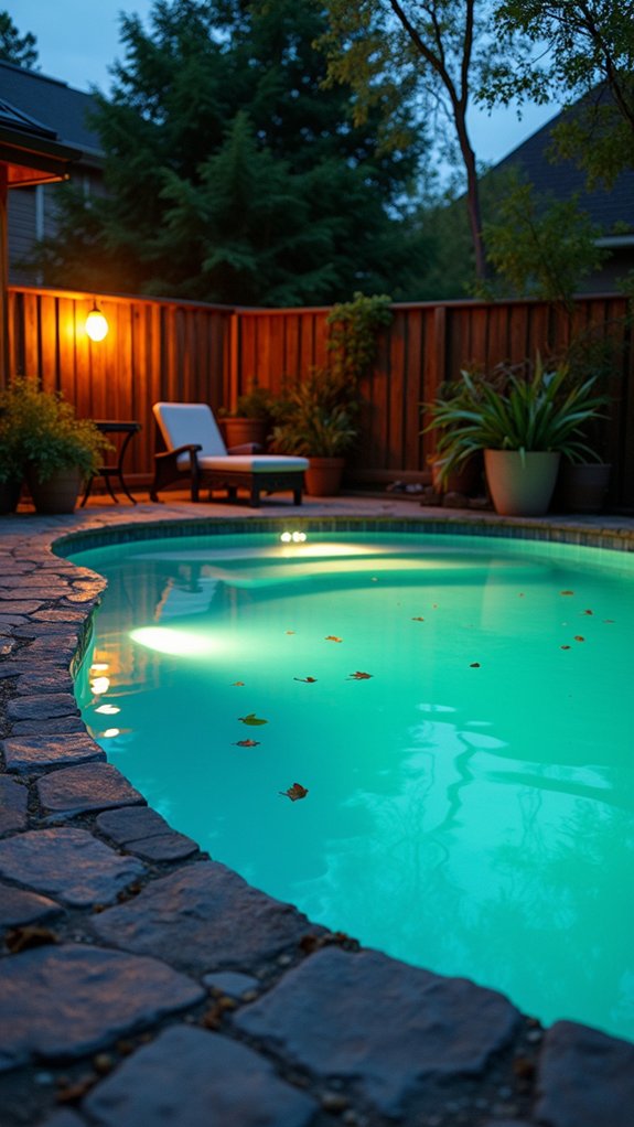 18 Clever Pool Deck Lighting Ideas That Improve Safety and Ambiance serene underwater led ambiance